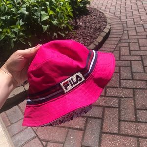 Reversible FILA bucket hat!